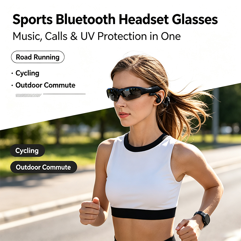 Smart Blue-tooth Microphone Sunglasses Polarized Glasses Portable Wireless Blue Tooth Earphone Sports Sun Glasses detail