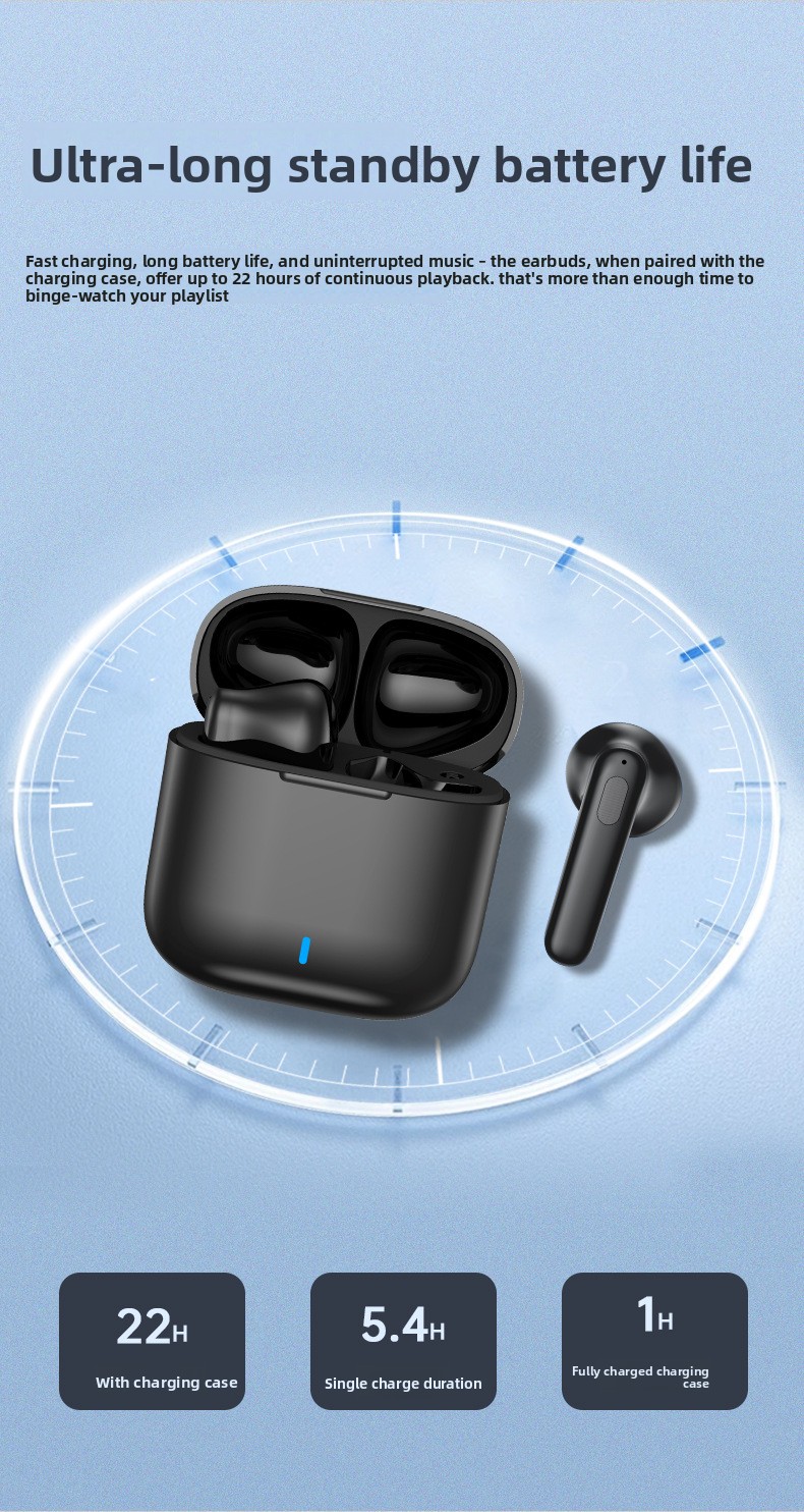 In-ear Noise-cancelling Headphones with High Sound Quality Water-resistant Wireless and Long Battery Life Earphone detail