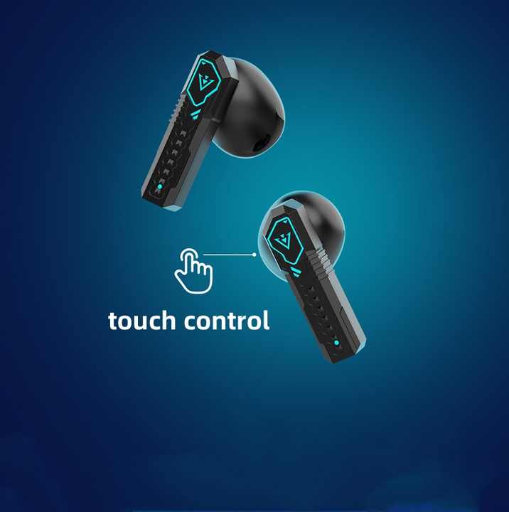 X39 Cyberpunk Design Gaming Wireless Earphone BT Headset Low Latency LCD Cool Breath Light High Quality TWS Sports Earbuds product view