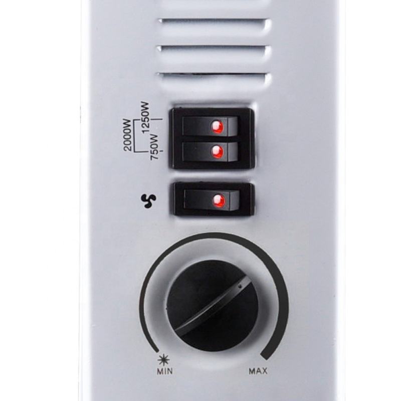 Premium Convection Heater Temperature Controller Plastic 2000W Energy Saving Portable Plug-in Electric Heater for Home Use detail