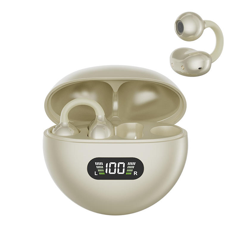 True Wireless Earbuds Earphone With Ear Clip BT V5.4 Long Lasting Battery AI Intelligent Noise Cancellation for Phone PC Laptop product view