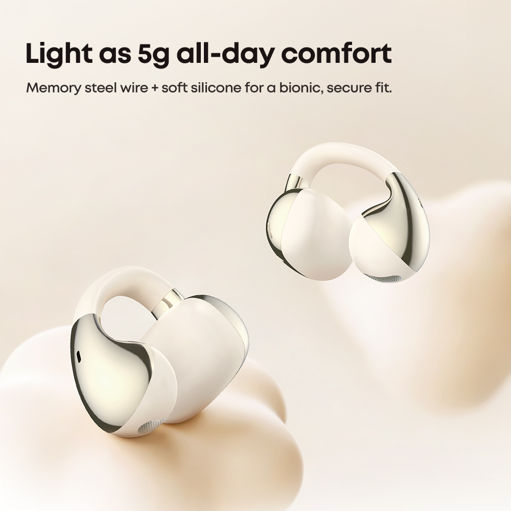 Custom Clip on Ear Earbuds Cute Sports TWS Open Ear Earphone V6.0 Free Clip-On Bluetooth Headphones Over Ear for Running Workout product view