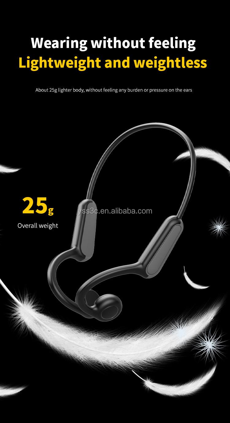 OEM Bluetooths Headset Wireless Earphone Open Ear Bone Conduction Sports Neckband Headphones detail
