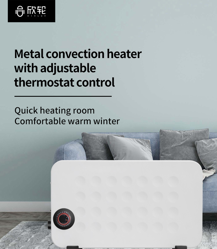 2000W Electric Convection Heater Digital With Remote Control Movetable Wheels Heating Wires Factory Price detail