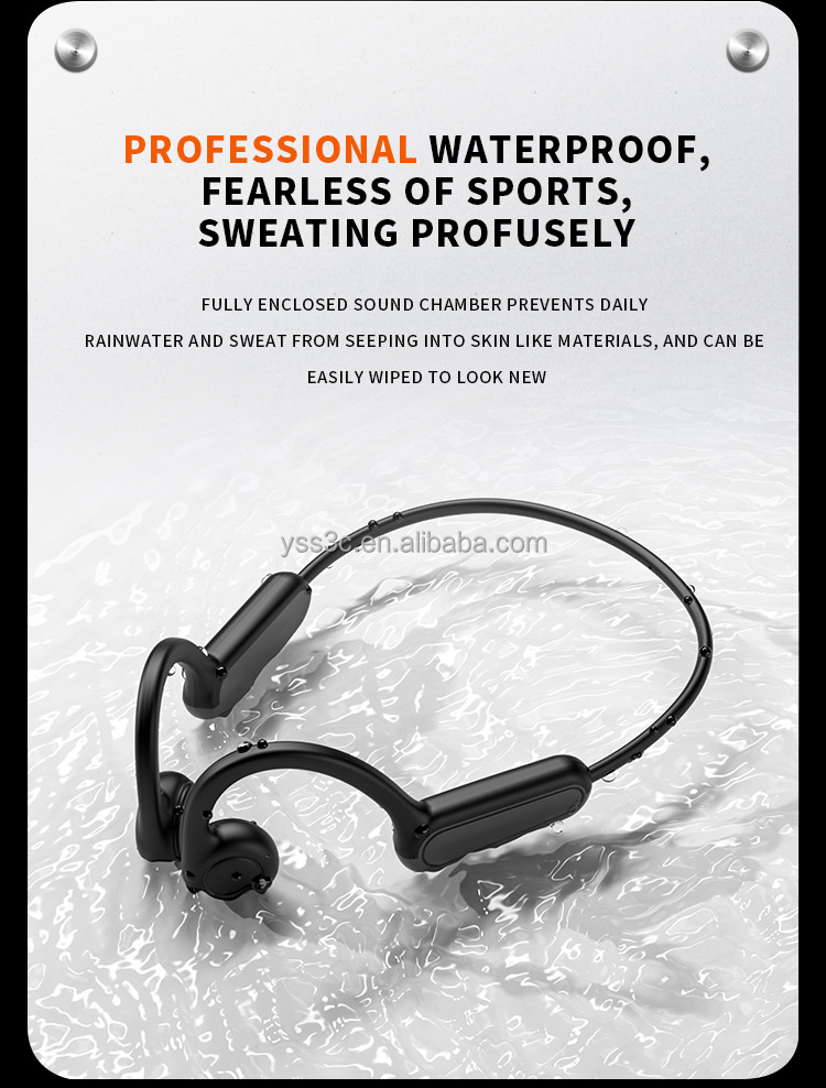 OEM Bluetooths Headset Wireless Earphone Open Ear Bone Conduction Sports Neckband Headphones detail