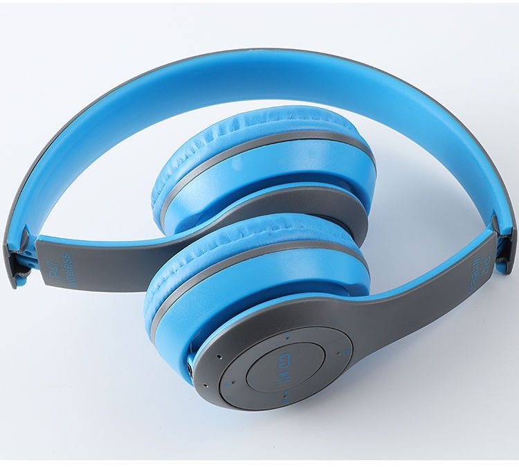 P47 Wireless Open-Ear Headphones Foldable ABS with LED HIFI Stereo Music Earphone Mic Head-mounted Support product view