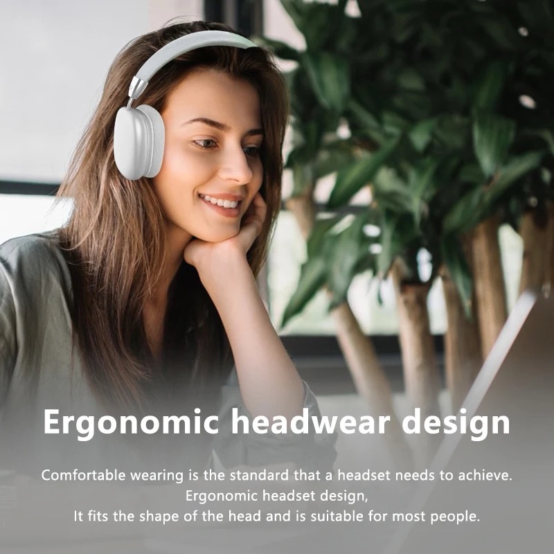 High Fidelity P9 Pro Max Strong Bass Earphone Wireless Head-mounted Headphone Over-ear Noise Cancelling Wireless Headset product view