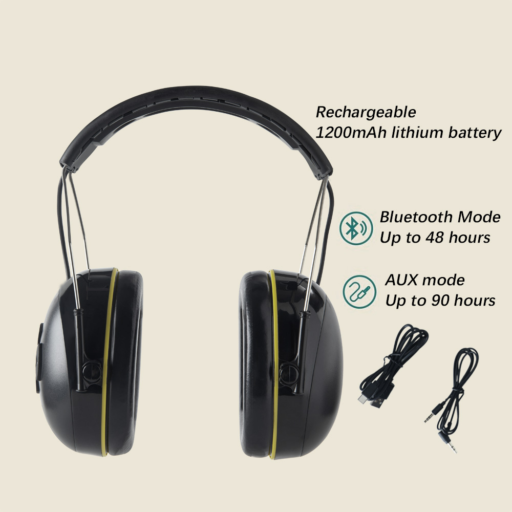Blue Tooth Ear Defenders Bluetooths Ear Protector Noise Cancelling Work Headphones Ear Protection Earmuffs detail
