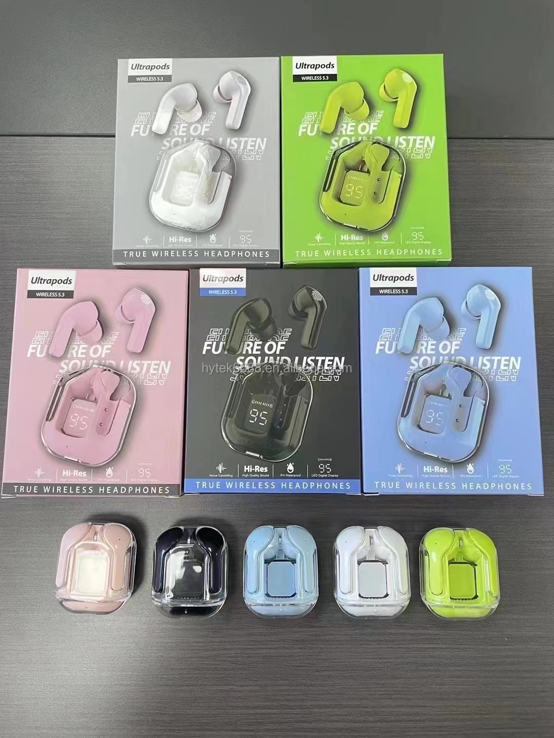 Transparent Ear Buds in Ear Earphones LED AIR 31 Headphone Wireless Earphone Waterproof Audifonos Ultraprods Pro Ultrapods Max detail