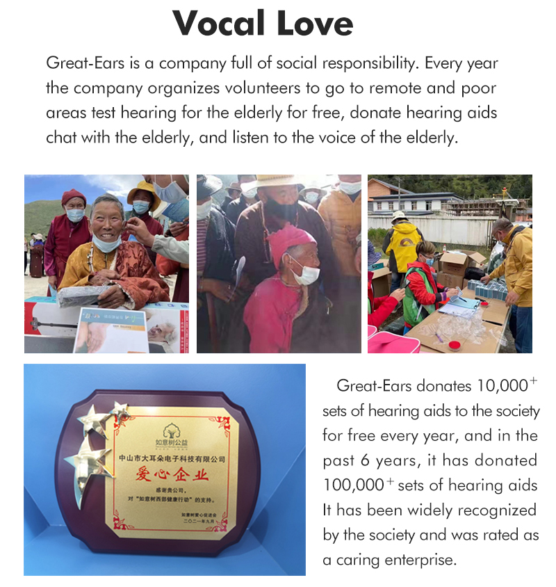 Greatears Rechargeable CIC In-Ear Hearing Aids-Portable Wind-Resistant for Elderly detail