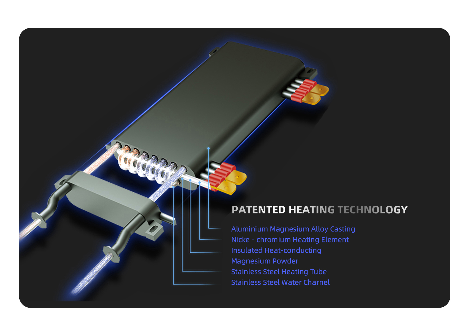 JNOD Wall Mounted Electric Tankless Heater for Radiator and Floor Water System Electric Heating Boilers detail