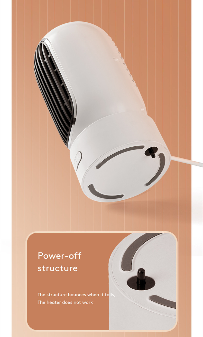 New Arrival Fan Heater 1000W Simple Design Portable Timed Shutdown 120 Degree for Bedroom Household Office Winter Product detail