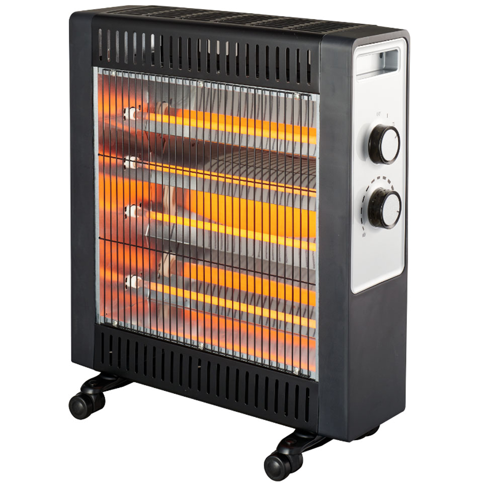 Indoor 2200W Electric Quartz Heaters Portable Heating IR Infared Adjustable Thermostat product view