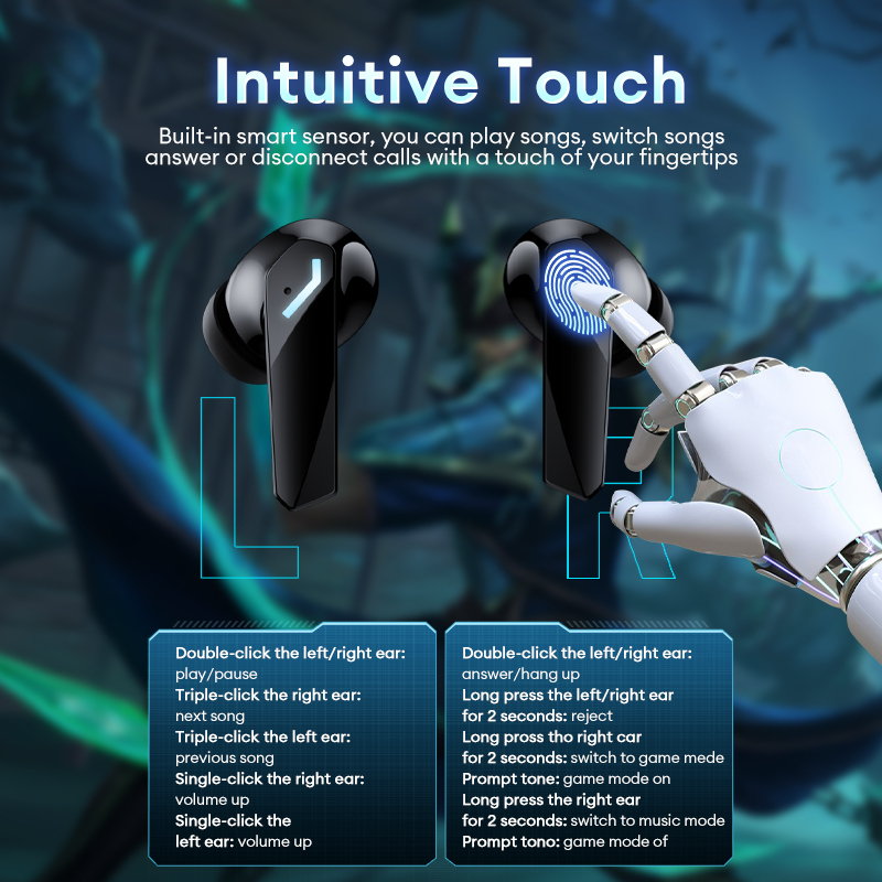 Original Lenovo New Earbuds XT53 GM2 PRO MAX BT 5.4 TWS Sports Waterproof Gaming Headset Long Battery Wireless Earphones product view