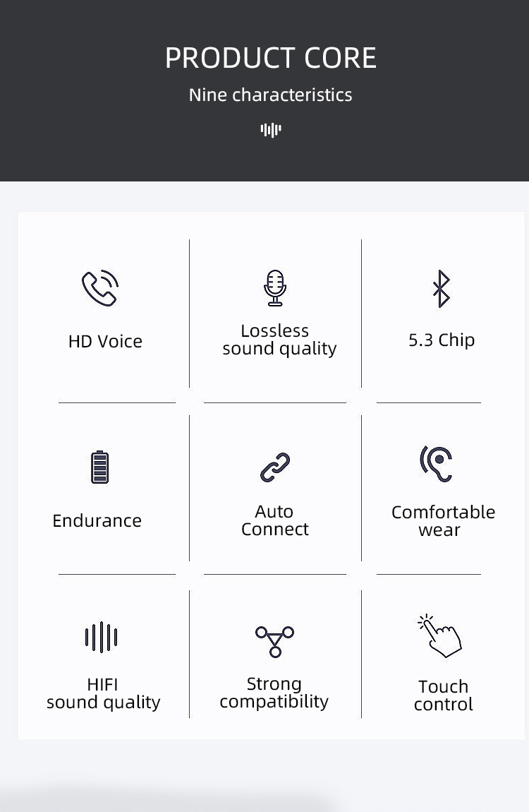 Tws Wireless Earphones Headphone Wireless Charging Good Price Original Factory Wholesale Hot Sale detail