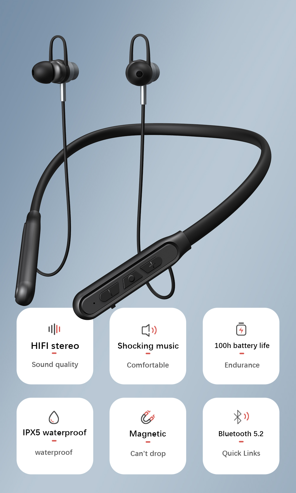 TWS Waterproof ENC HIFI Stereo Noise Reduction Mini Bluetooth 5.2 Headphones Headset Earbuds Wireless Earphone detail