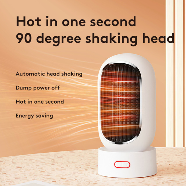New Arrival Fan Heater 1000W Simple Design Portable Timed Shutdown 120 Degree for Bedroom Household Office Winter Product product view