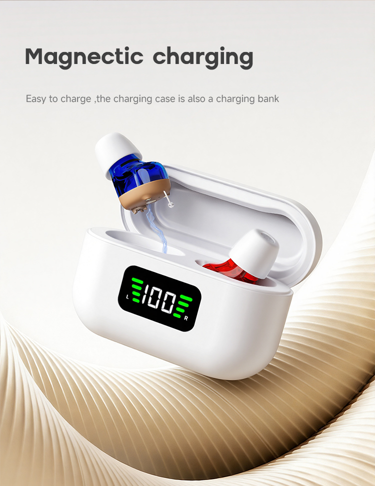 Greatears Rechargeable CIC In-Ear Hearing Aids-Portable Wind-Resistant for Elderly detail