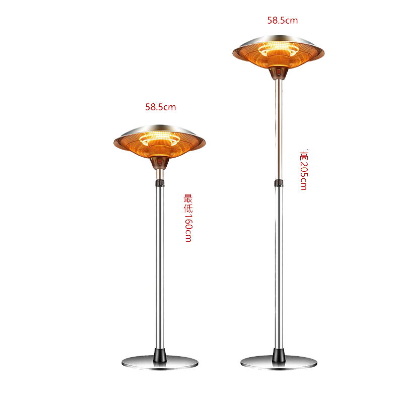 1500W Patio Heater Outdoor Ceiling Electric Hanging Heater Water-proof for Indoor/Outdoor Use product view