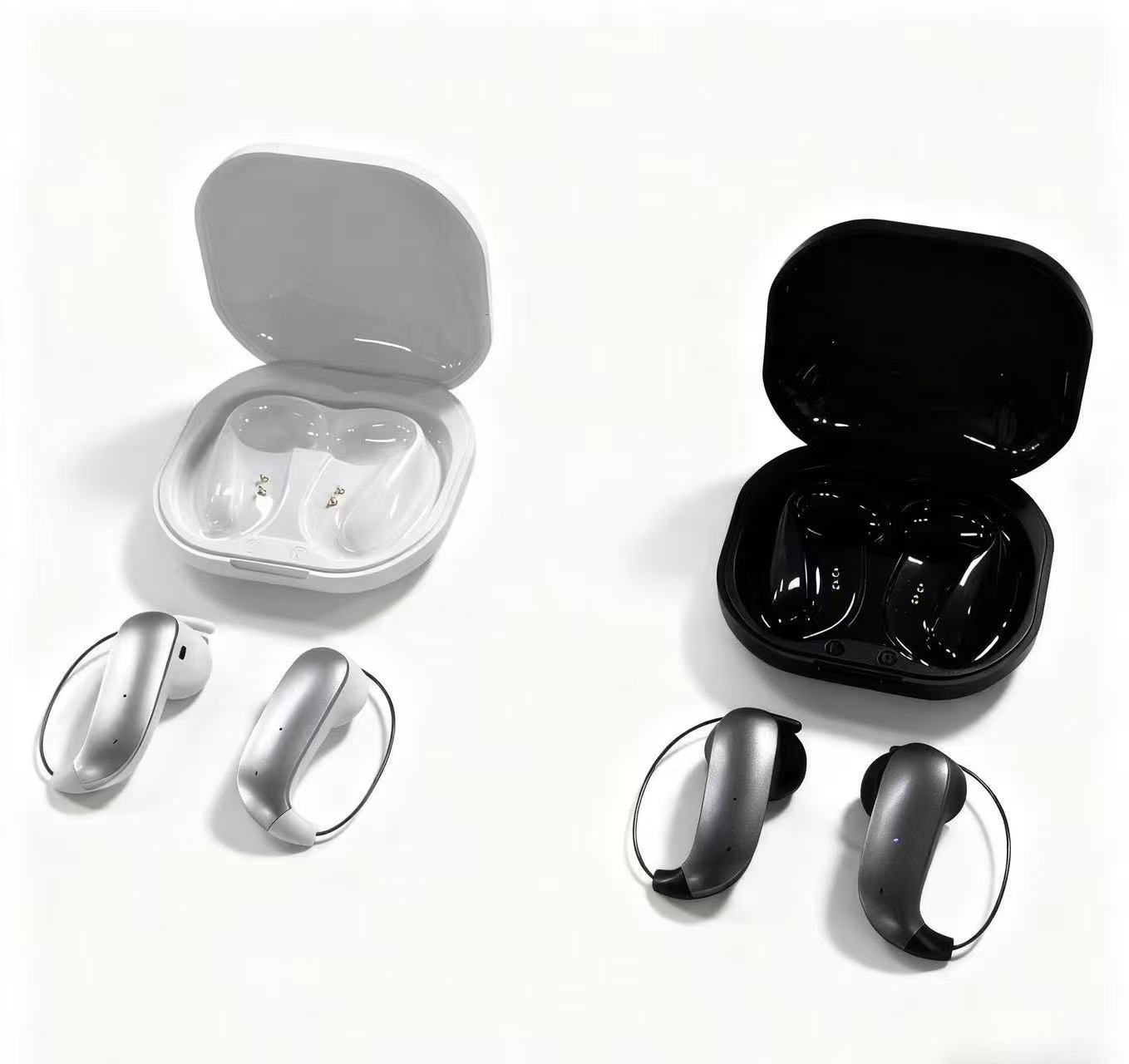 WAYNA Customizable OWS-19 Open-back Wireless Earphones V5.4 Electroplated Ear Hooks LED IPX4 Waterproof for Sports Hi-Fi Audio product view