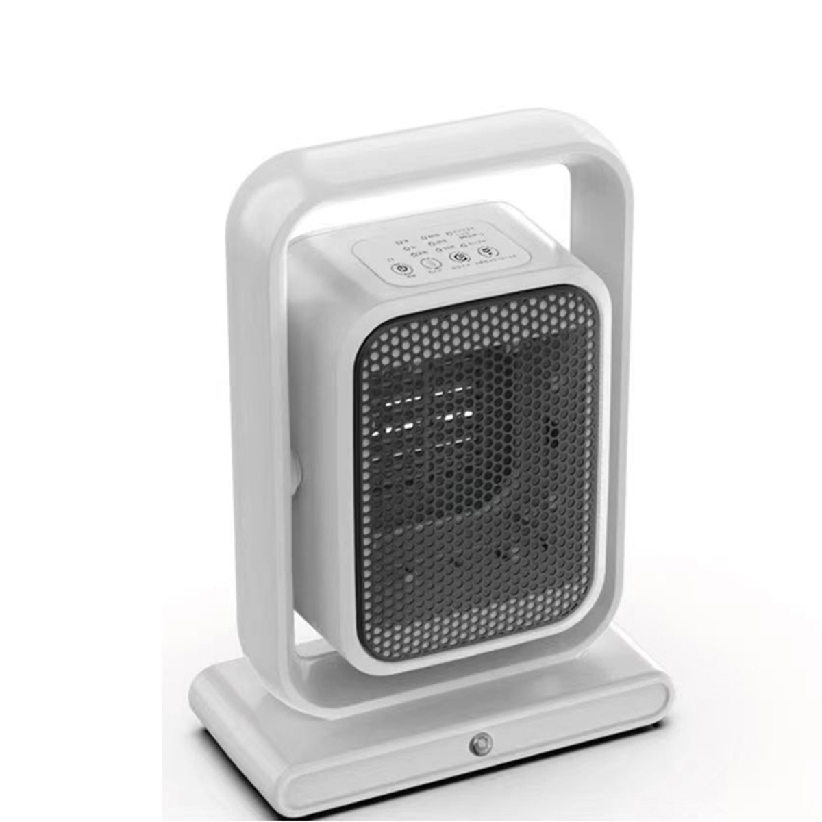 Small Silent Three Heating Mode Human Sensor Overheat 0-7 Hours Timer Air Filter LED Indicator  600W Mini Ceramic PTC Fan Heater detail