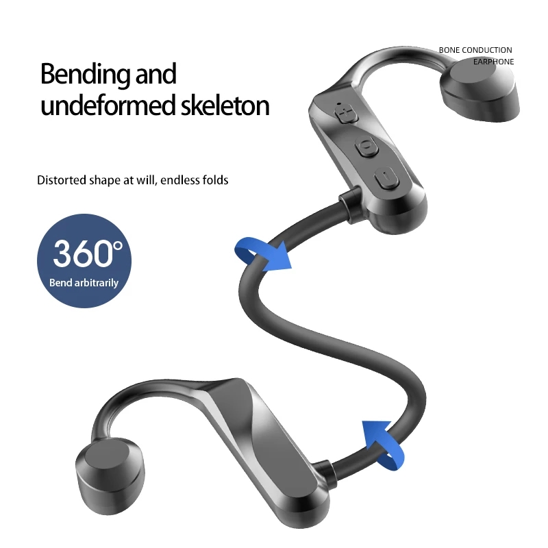 Hot Selling Trending K69 Open-ear Bone Conduction Headphones Wireless Sports Earphone Bt Headset Handsfree With Mic for Running product view