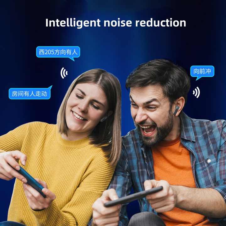 X39 Cyberpunk Design Gaming Wireless Earphone BT Headset Low Latency LCD Cool Breath Light High Quality TWS Sports Earbuds product view