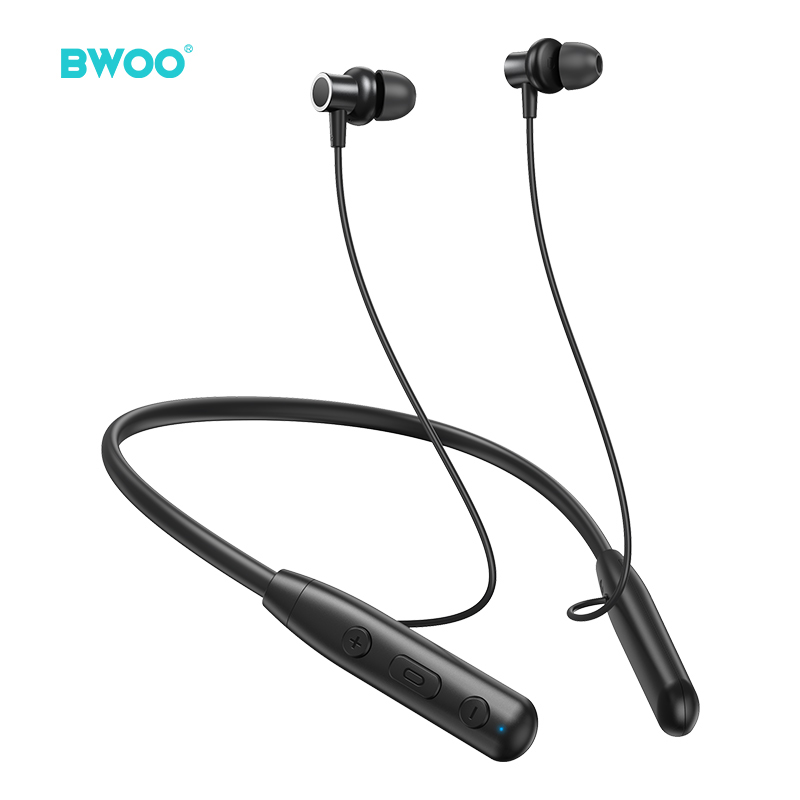BWOO Wholesale Waterproof Sports Neckband Wireless Earphone BT 5.3 Type C Neck Band In-ear Tws Earbuds Headphones