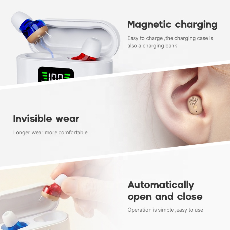 Greatears Rechargeable CIC In-Ear Hearing Aids-Portable Wind-Resistant for Elderly product view