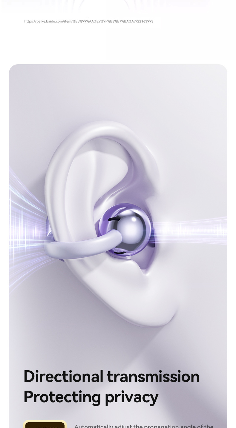 M91 OWS Sport Ear Clip Design Wireless Earphones Similar Earrings Bone Conduction Hi-Res Audio HD Voice Call Bluetooth Headset product view