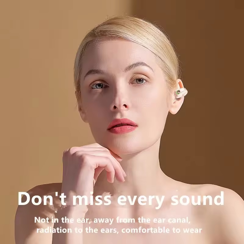 High Quality Auriculares Sport Wireless Bluetooth Earphone Clip Earbuds with Bone Conduction Noise Cancelling Mic Headphone detail