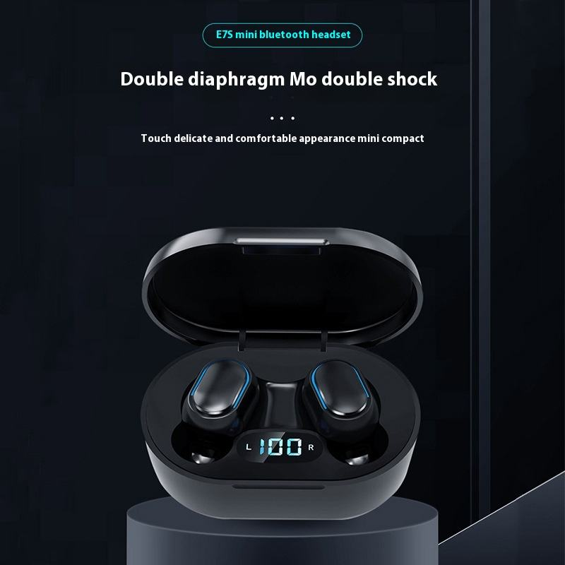 Cheap Price E7S Top Selling TWS Active Noise Cancelling LED Power Display Sport Blue Tooth Wireless Earphones