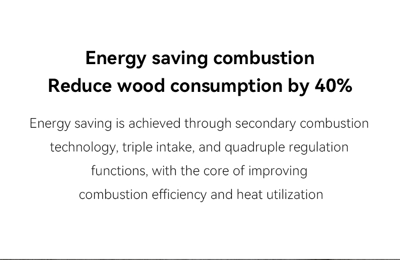 Low Energy Consumption 82% Efficiency Modern Round Design Wi-Fi  Control Indoor Heating Stove That Heats with Wood Burning detail