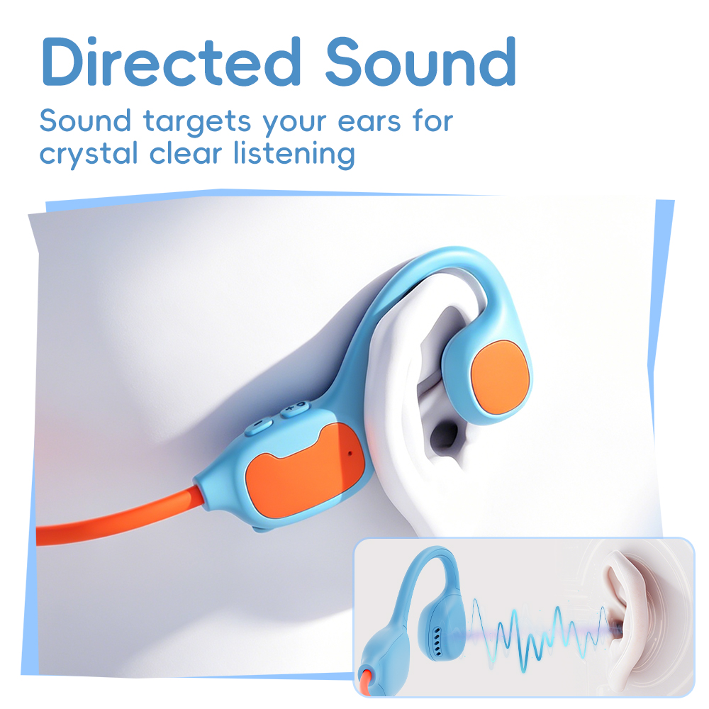 New Product Kids Bone Conduction Headphones Air Conduction Earphones Open Ear Headsets Wireless Bluetooth Earbuds for Study product view
