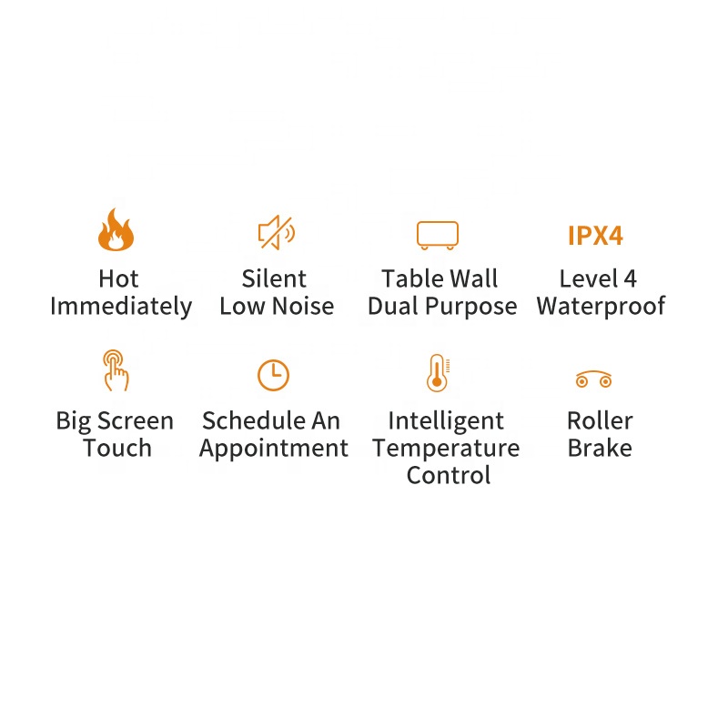 Adjustable Thermostat and Thermal Link Electric Convection Panel Heater Domestic House Heater Electric Heatetr Fast Heating OEM product view