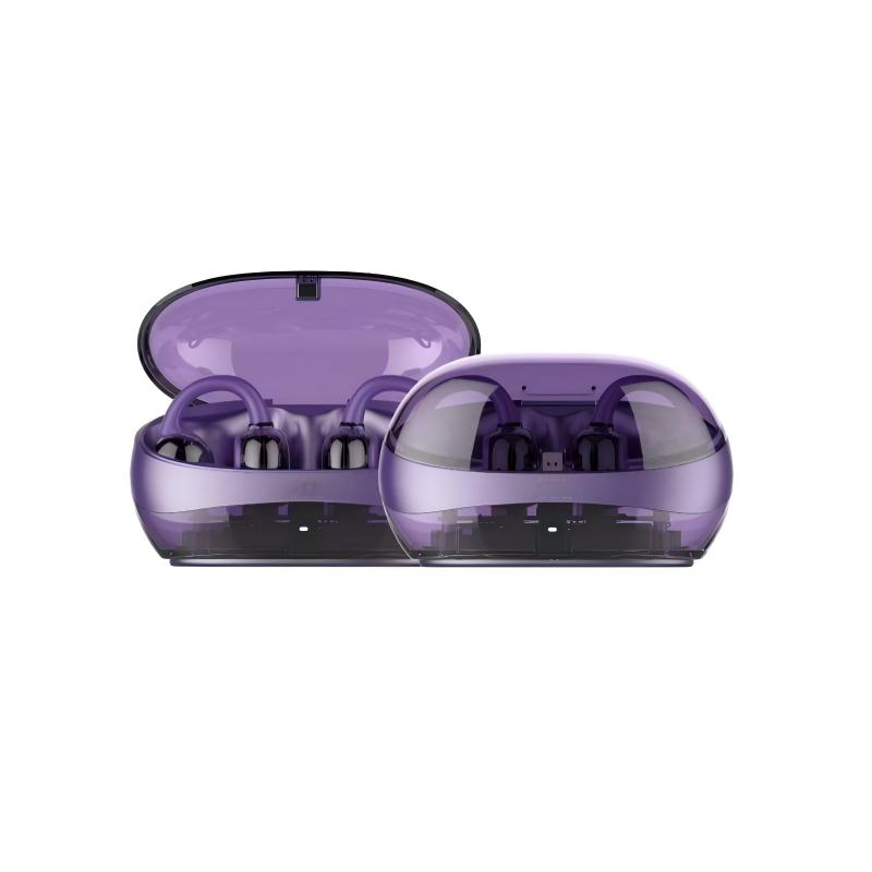 Removable Battery Tws Wireless Earbuds Glass-Back Clasp True Clip on Earphones Bluetooth Ear Clip Sports Gaming Headphones detail