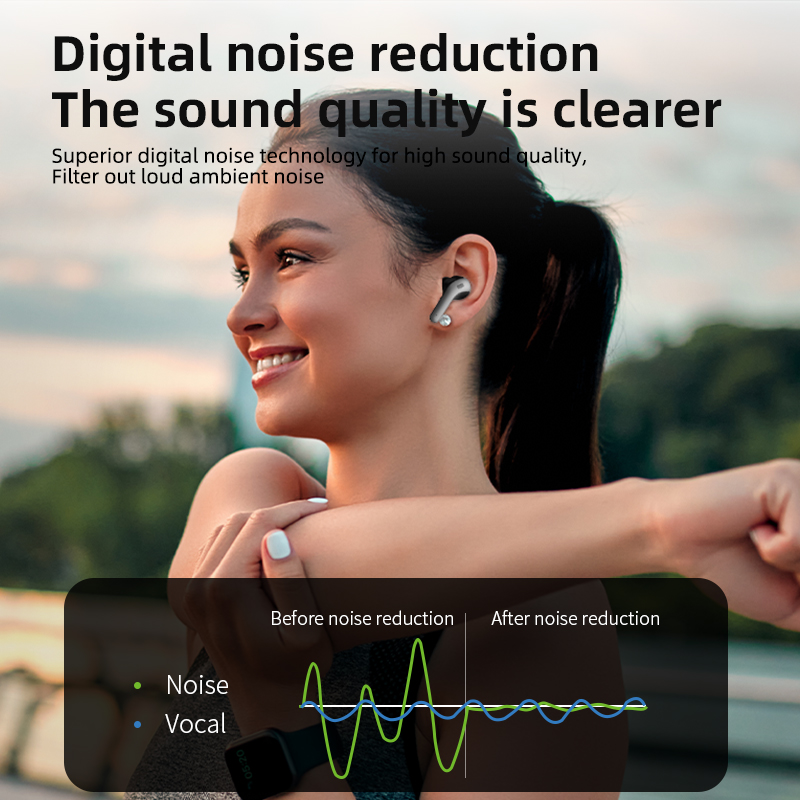 Custom Brand Portable TWS Earbuds Mini OEM X15 Wireless In-Ear Earphones Touch Control Fast Wireless Charging Digital Display JL product view