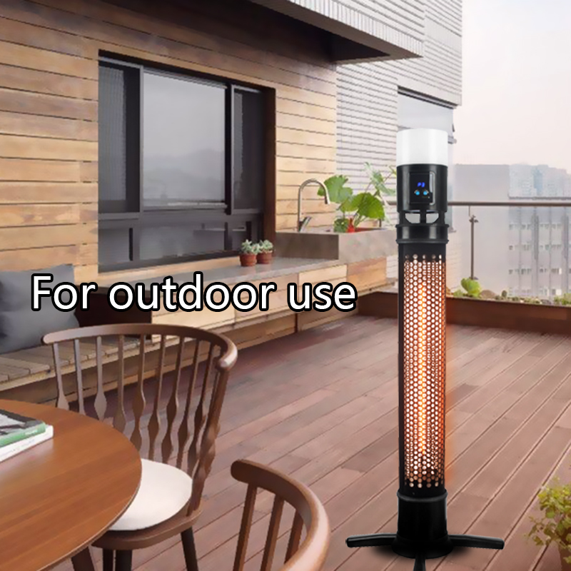 Portable Freestanding Weatherproof Infrared Quartz Heater with Lighting for Outdoor & Indoor Use product view