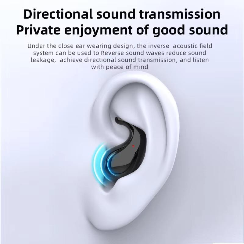 T70 Invisible Wireless Headphone Headsets TWS Earbuds Handfree 9D Stereo Sports Gaming Airbuds On-Ear Bt 5.4 Sleep Earphone product view