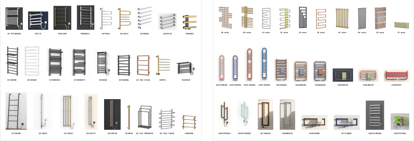 Wholesale Pricing Aluminum Designer Radiator Vertical Electric Heater with Thermostat Controller detail