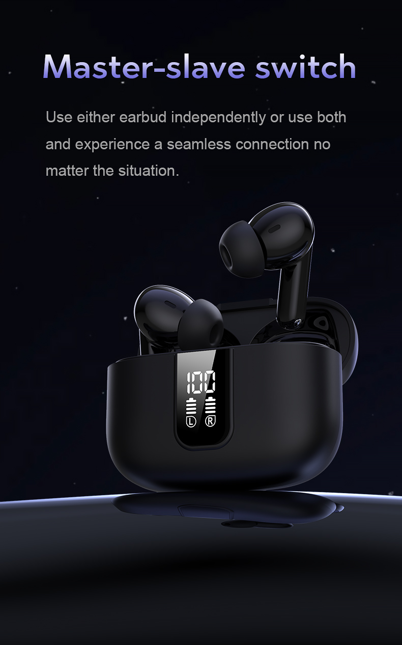 2025 Wireless Earphones with Noise Cancelling Sport Earbuds Headset Smart Touch Microphone ENC TWS Earphone detail