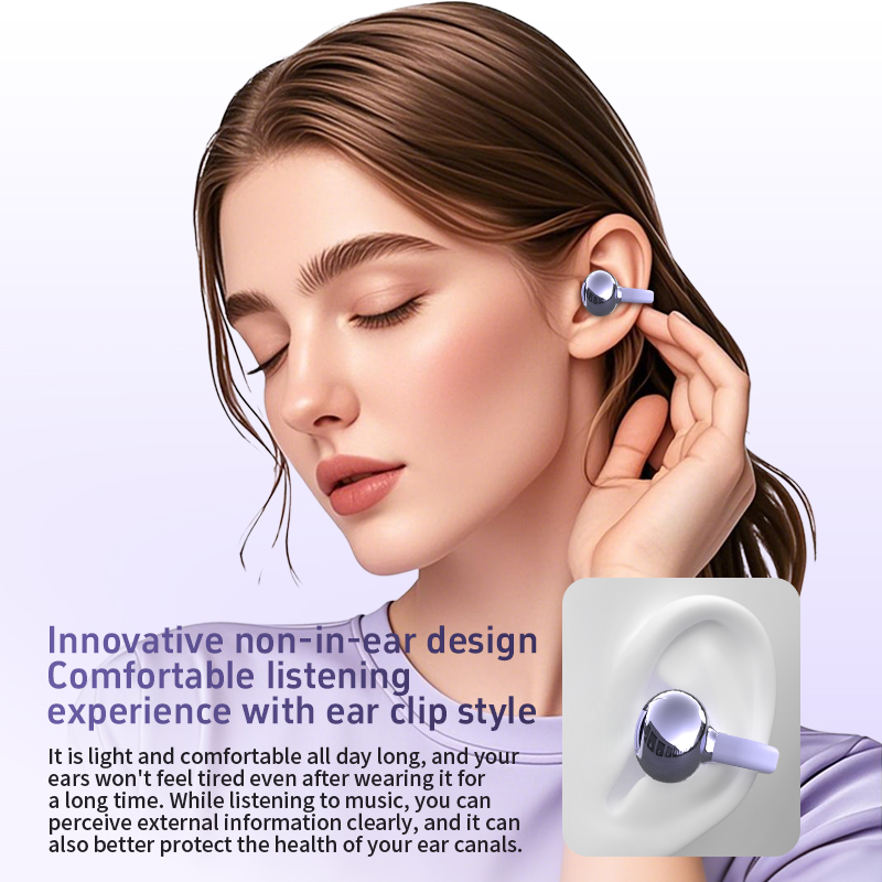 DOQAUS W18  Hot Selling Ear Hook Ear Clip Earphone HIFI Stereo Wireless Headphones Light ENC Outdoor Sports Waterproof Earphones product view