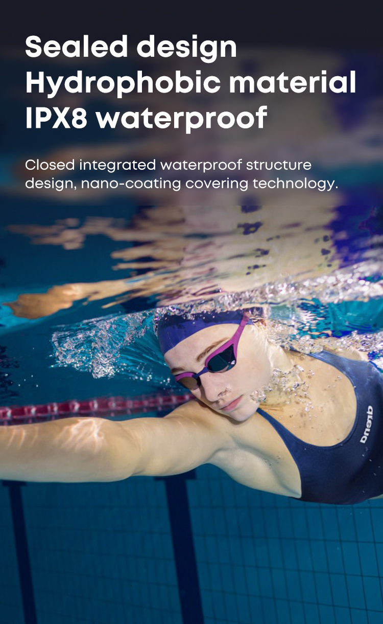 Custom OEM Bone Conduction Headphone Wireless Sport Earphones Open Ear TWS IPX8 Waterproof Bluetooth Headset With 16G TF Card detail