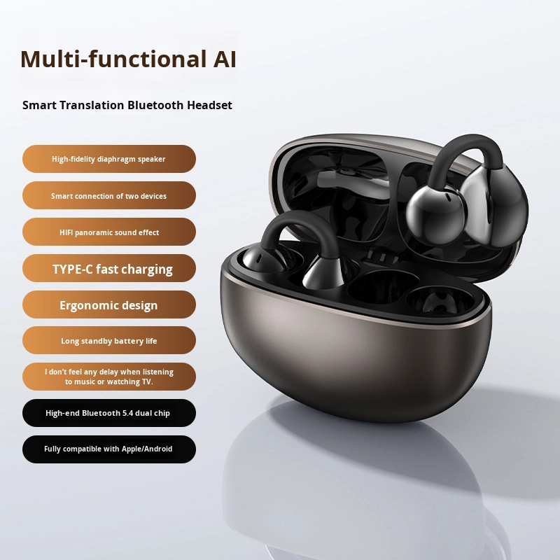 TWS Earbuds Bluetooth   Driver HiFi Stereo Sound Earphones  Single Earbud  Charging Case 4 Hours Wireless Range product view