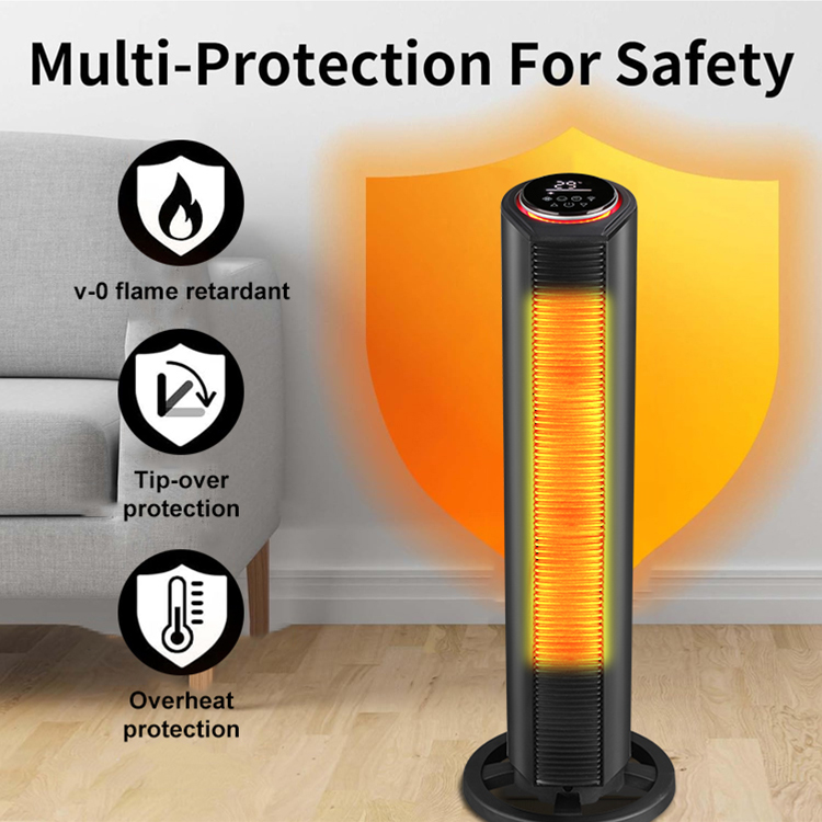Wholesale Portable Household PTC Room Heater Temperature Digital Display Remote Control App-Controlled Tip-Over Overheat product view