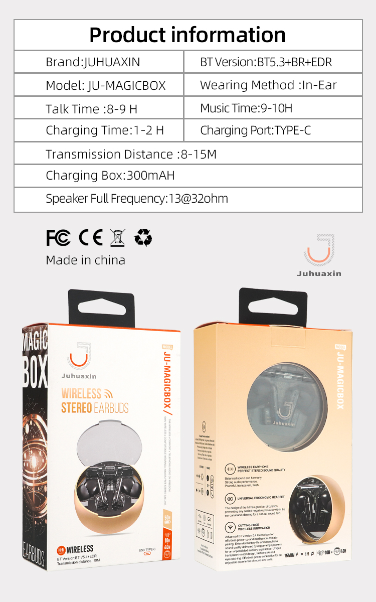 Wireless Earbuds BT Wireless Earphones True Wireless Earbuds detail