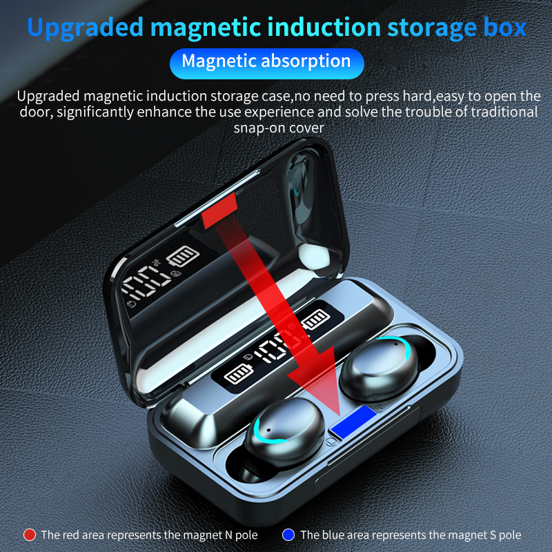 F9 Audifonos Mini Fone De Ouvido True Wireless Touch Control LED Display  Earphone Touch Control Headphone detail