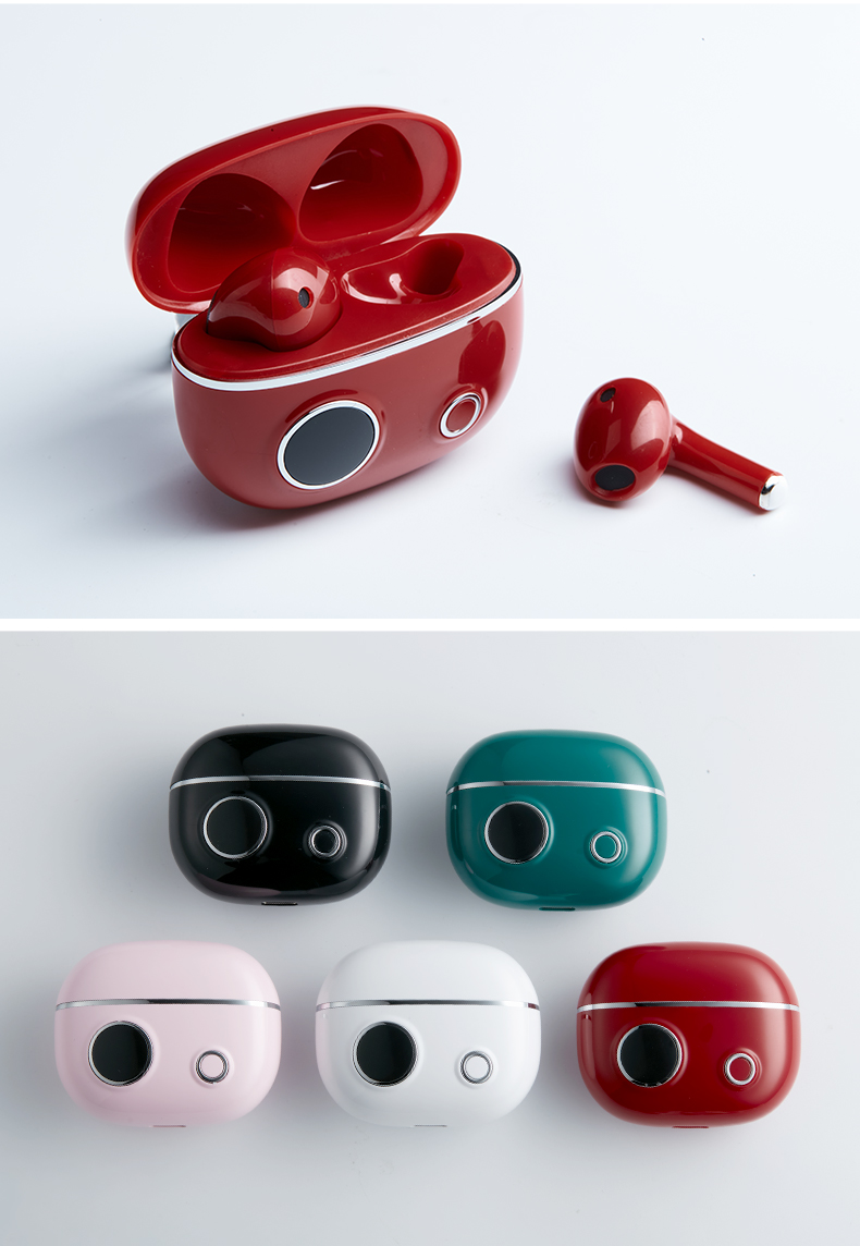 HBNKH Wireless Earphones High Quality Noise Reduction Earbuds Good Sound Quality Wireless Earphones with Battery Indicator detail