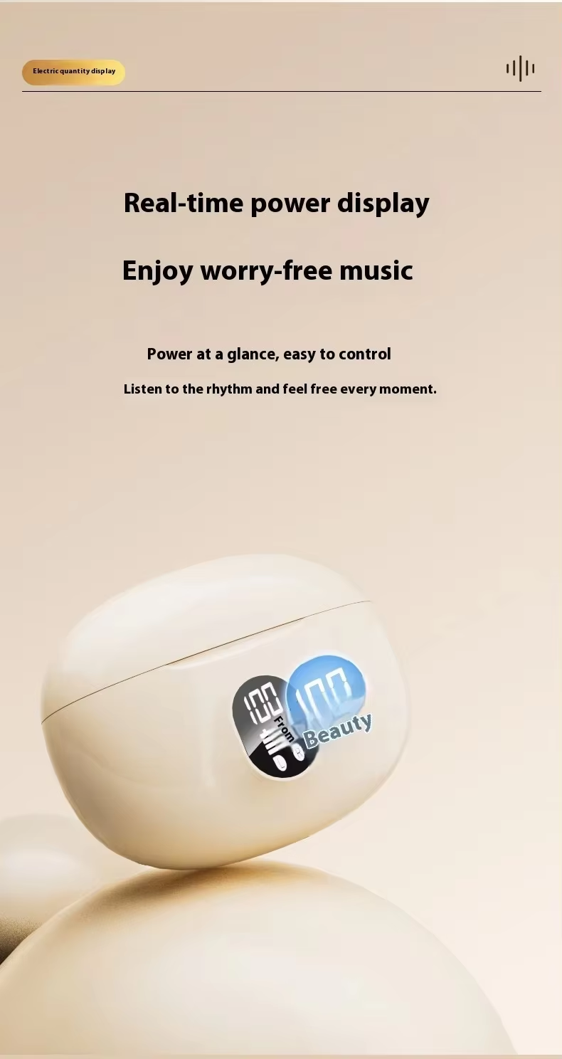 TWS Wireless Earphones New 895B with Dual Ear Touch Stereo Sound and 5.3LED Battery Indicator Light detail