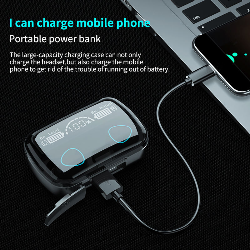 5.1 In-Ear Earbuds with Touch Control M10 TWS Noise-Reduced Mini Earphones and Power Bank Jl Chipset LED Battery Indicator product view